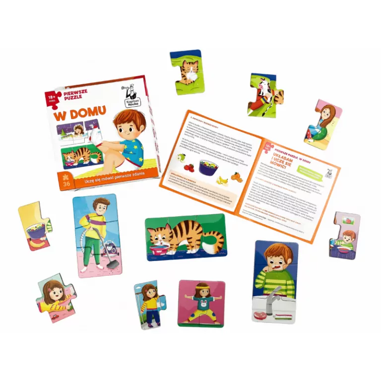 W domu. Pierwsze puzzle. Kapitan Nauka - tantis.pl
