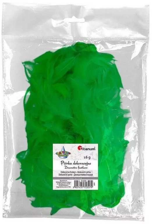 Piórka puch 16 g zielone - tantis.pl