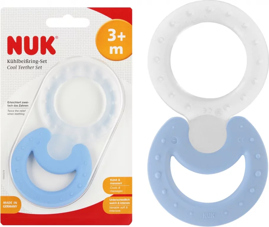 NUK. Gryzaki. 3 sztuki. Niebieski - tantis.pl