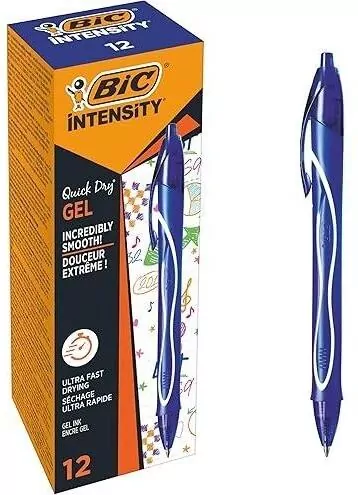 Długopis żelowy Quick Dry0,7mm niebieski(12szt)BIC - tantis.pl