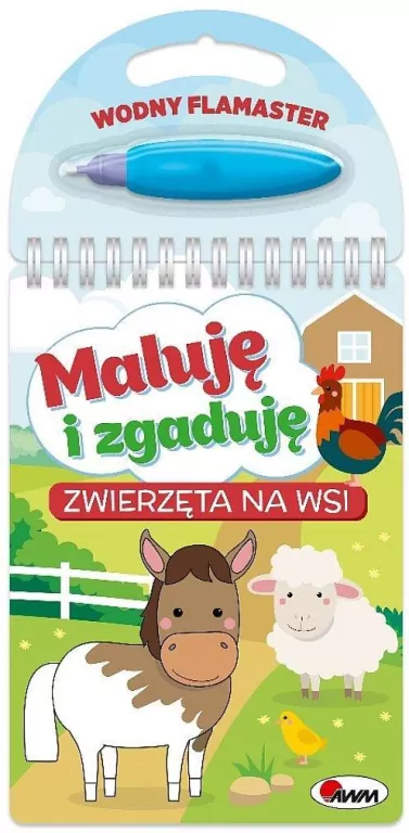 Zwierzęta na wsi. Maluję i zgaduję - tantis.pl