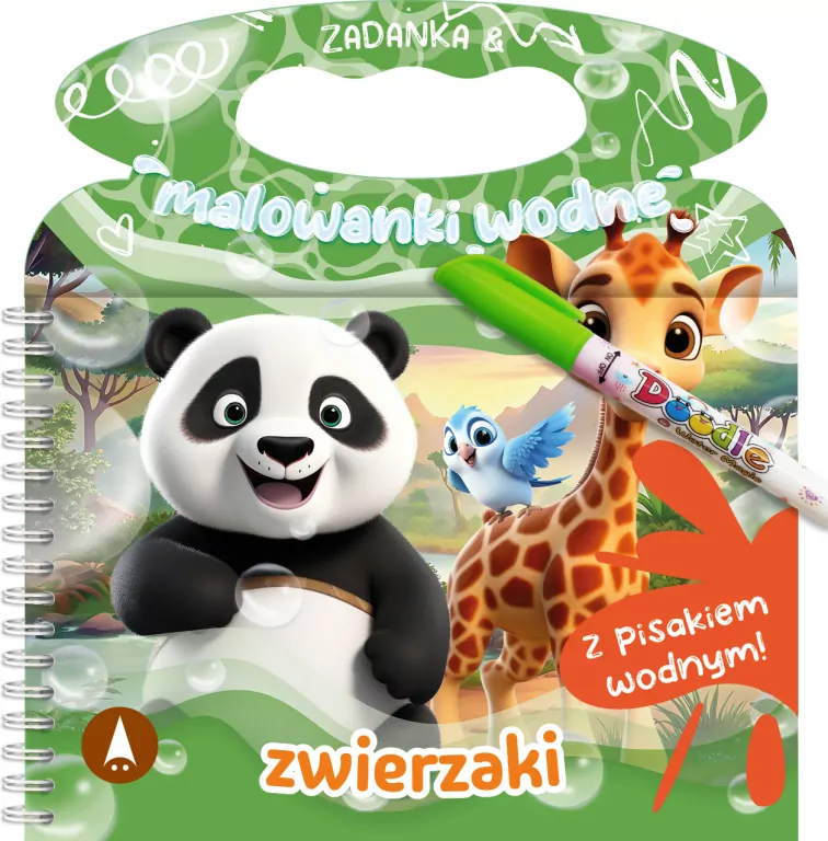 Zadanka & malowanki wodne. Zwierzaki - tantis.pl