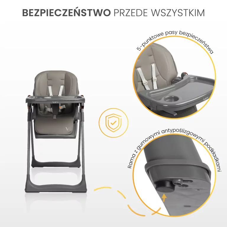 Caretero Krzesełko do karmienia Vars mint - tantis.pl