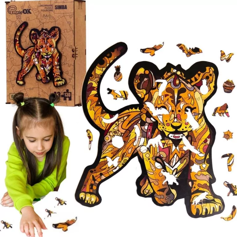 Puzzle drewniane 130. Simba - tantis.pl