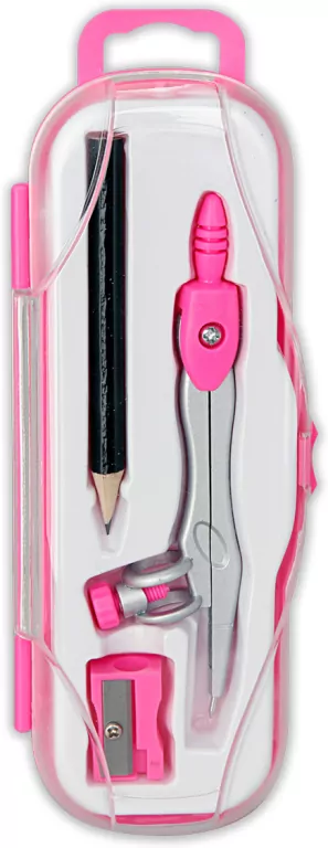 Cyrkiel szkolny PC-102 różowy PENMATE - tantis.pl