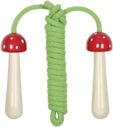 Skakanka Muchomor z drewnianymi rączkami