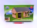 Stajnia z dwoma boksami 34x22x19cm 1:32 - tantis.pl