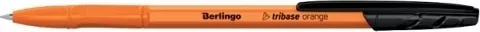 Długopis kulkowy Berlingo Tribase Orange 0,7mm - czarny - tantis.pl