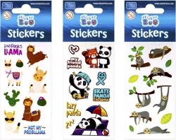 Naklejki Sticker BOO Leniwiec, Lama, Panda mix