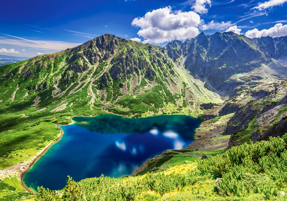 Puzzle 500. Czarny Staw Gąsienicowy - tantis.pl