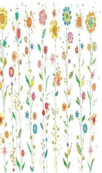 Karnet B6 + koperta. Kwiatki