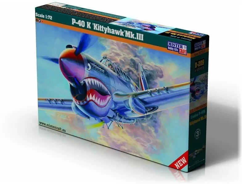 Model samolotu do sklejania P-40 K Kittyhawk Mk.III 1:72 - tantis.pl