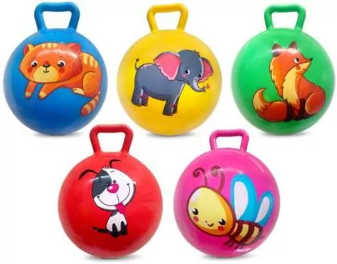 Piłka z rączką i dzwonkiem - tantis.pl