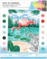 Malowania po numerach - Tropical flamingo - tantis.pl