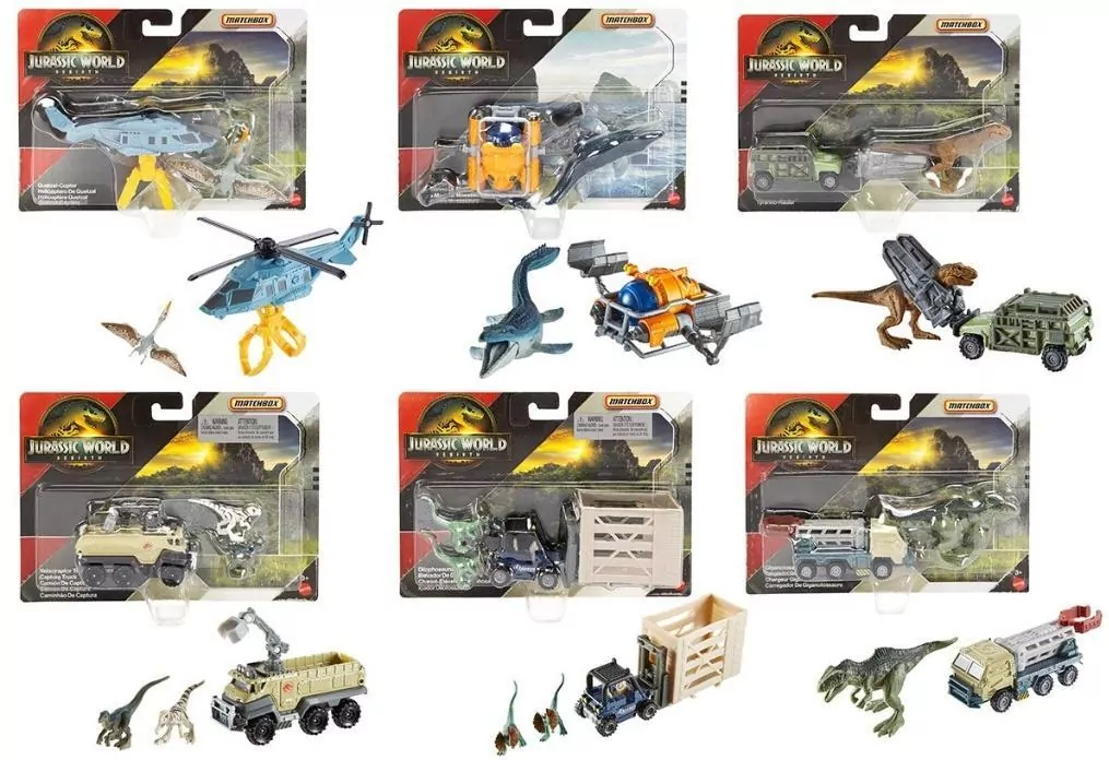 Matchbox Jurassic World Dino Transporters 2025 mix - tantis.pl