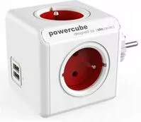 Przedłużacz allocacoc PowerCube Original 2202RD/FROUPC (kolor czerwony) - tantis.pl