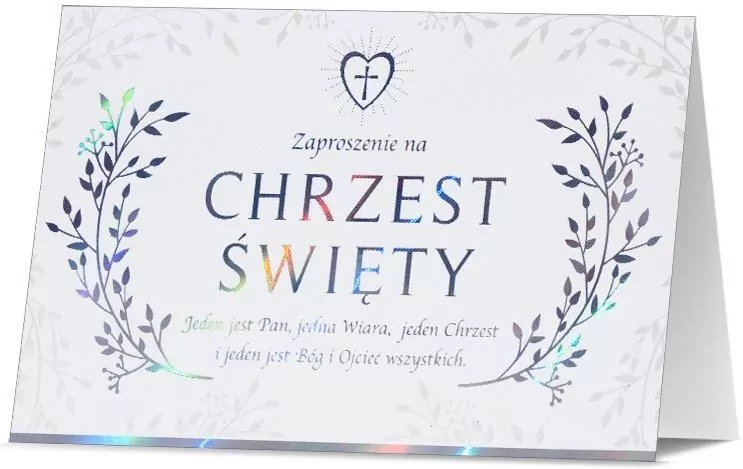 Zaproszenie Chrzest - tantis.pl