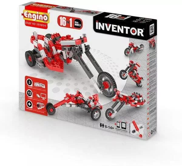 Klocki konstrukcyjne 16w1 Motorbikes Engino Inventor - tantis.pl