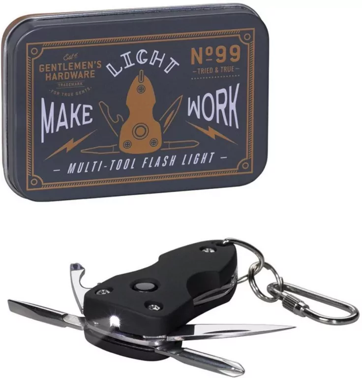 Multitool kieszonkowy z latarką - tantis.pl