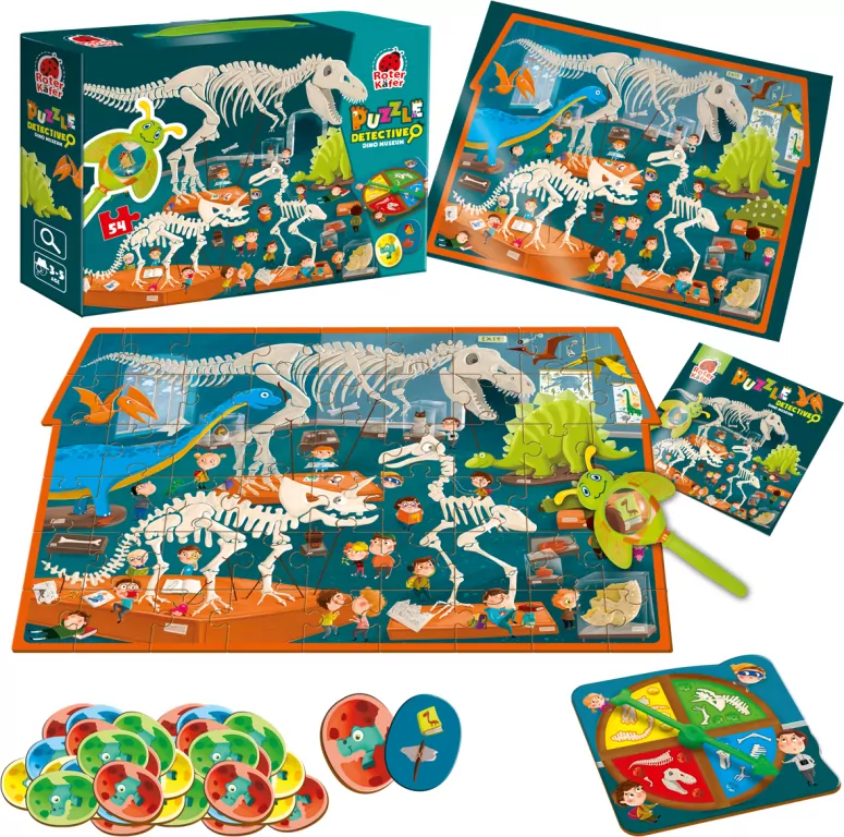 Puzzle edukacyjne Detective. Dino Museum - tantis.pl