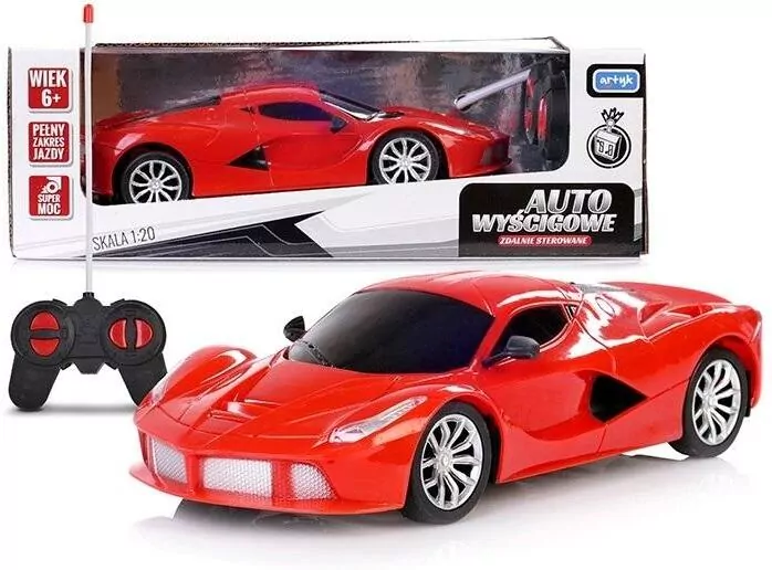 Auto wyścigowe R/C Toys for Boys czerwone - tantis.pl
