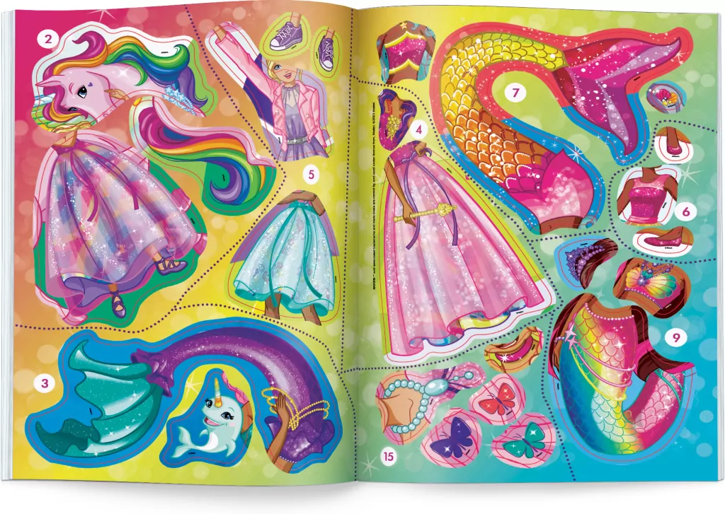 Barbie. Brokatowe ubieranki - tantis.pl