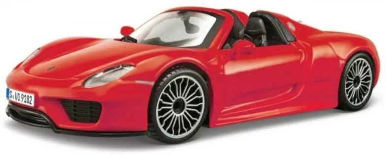 BBURAGO. Porsche 918 Spyder red 1:24 - tantis.pl
