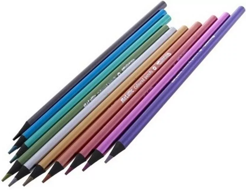 Kredki ołówkowe Colorino okrągłe Metallic 10 kolorów - tantis.pl