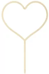 Topper drewniany Serce 23cm