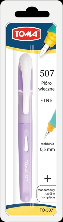 Pióro wieczne Fine pastel fioletowy TOMA - tantis.pl