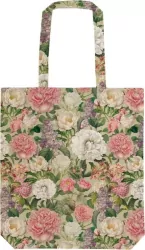 Torba bawełniana STBAG 87 Piwonie i róże Szoperka