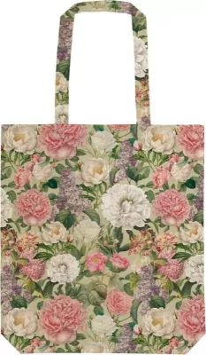 Torba bawełniana STBAG 87 Piwonie i róże Szoperka