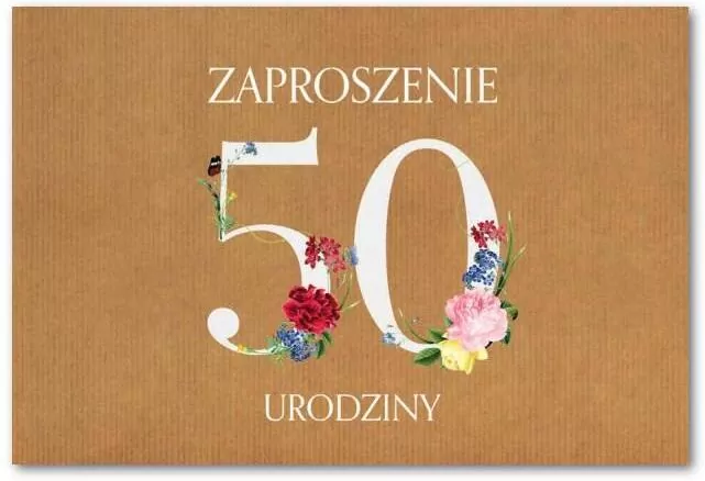 Zaproszenie Urodziny 50 ZT39 - tantis.pl