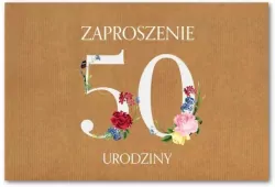 Zaproszenie Urodziny 50 ZT39
