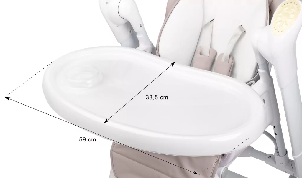 Caretero Krzesełko + huśtawka Indigo pudrowy róż - tantis.pl