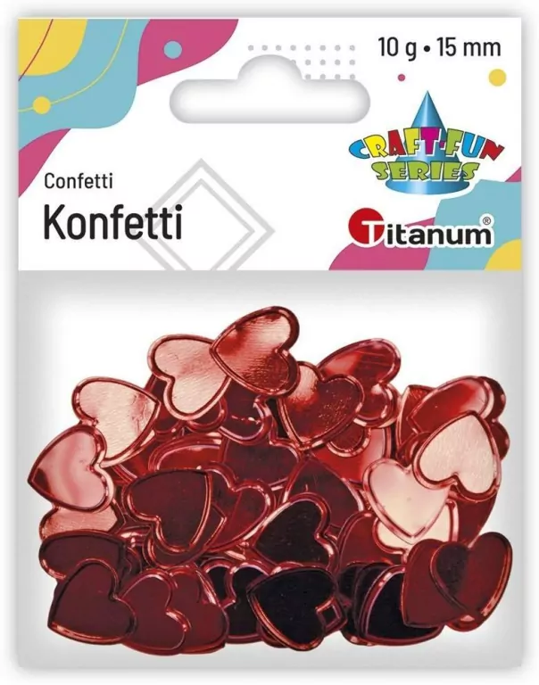Konfetti serca czerwone 10g - tantis.pl