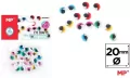 Oczy ruchome samoprzylepne kolorowe 20mm - tantis.pl