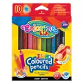 Colorino. Kredki ołówkowe, trójkątne jumbo, 10 kolorów - tantis.pl