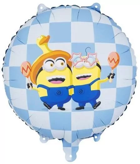 Balon foliowy pastylka Minionki 35x35cm - tantis.pl