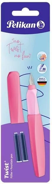 Pióro wieczne Twist Berry Pink + naboje PELIKAN - tantis.pl