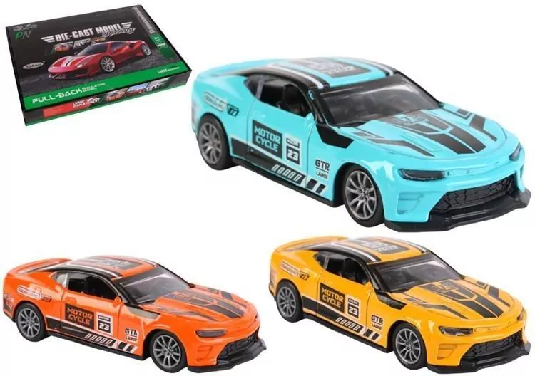 Samochód metalowy 1:36 napęd Sport No.1 mix - tantis.pl