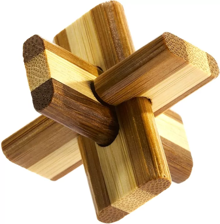 Łamigłówka 3D Bamboo Doublecross poziom 2/4 - tantis.pl