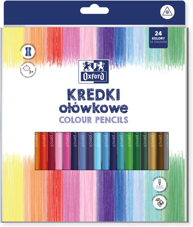 Kredki ołówkowe 24 kolory - tantis.pl