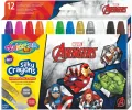 Kredki żelowe wykręcane Colorino Kids 12 kolorów Avengers - tantis.pl