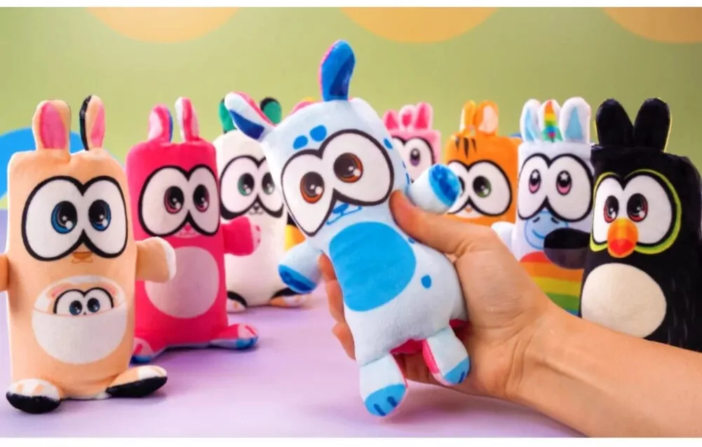 Dublusie. Dwustronne maskotki. Żyrafa Zebra - tantis.pl