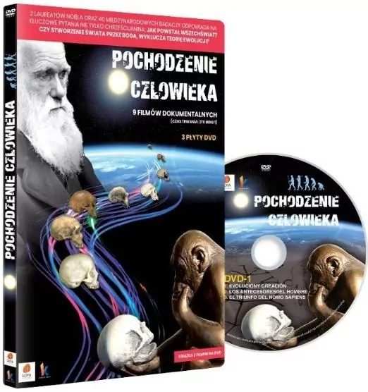 Pochodzenie człowieka, książka + 3 DVD - tantis.pl