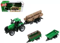 Traktor 3 przyczepy 18cm H13979 51780