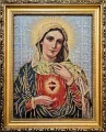 Obraz Haftowany Serce Maryi 27x22cm - tantis.pl