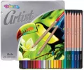Kredki Colorino artist ołówkowe okrągłe 24 kolory metalowe pudełko - tantis.pl