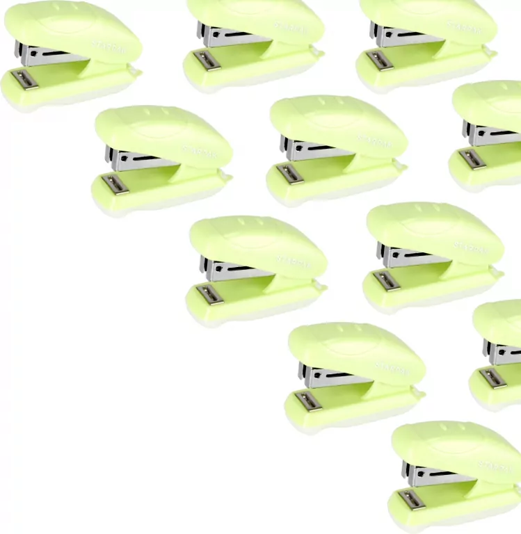 Zszywacz mini STK-300 pastel, zielony - tantis.pl